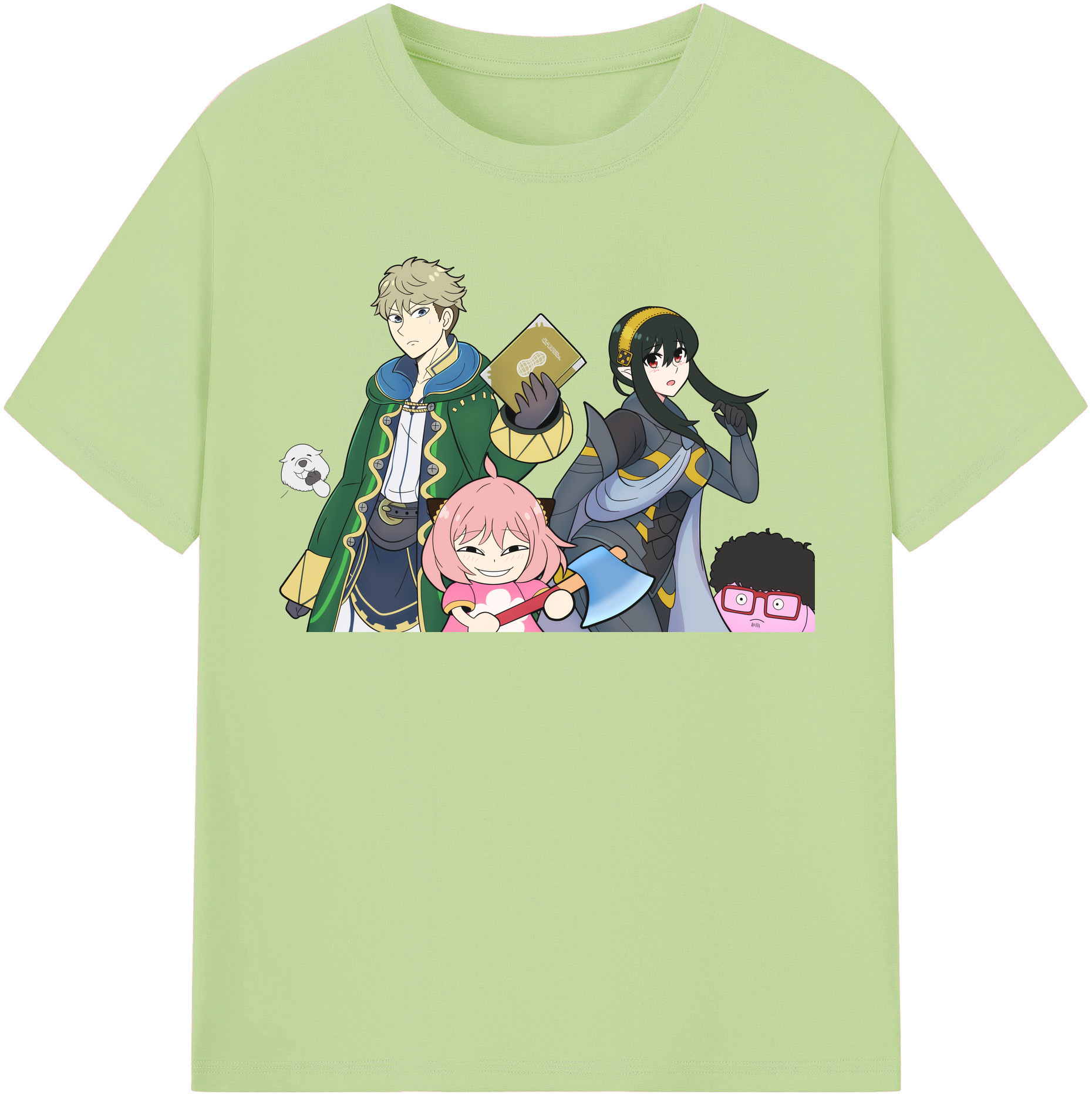 （画像用） SPY×FAMILY间谍家家酒 綿100％半袖Tシャツ（フロントプリント）